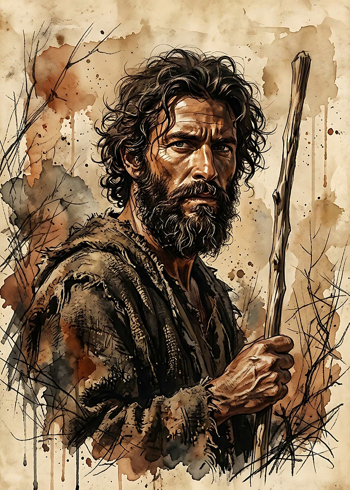Portrait of a Bearded Wanderer