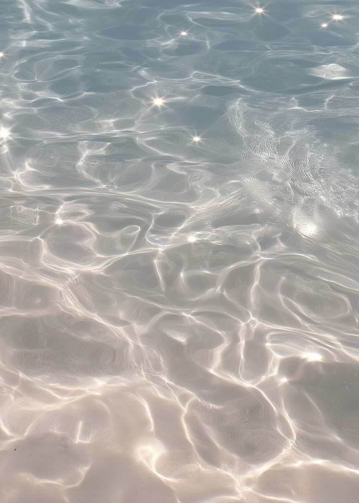 Crystal Clear Water - Sunlit Sea Ripples