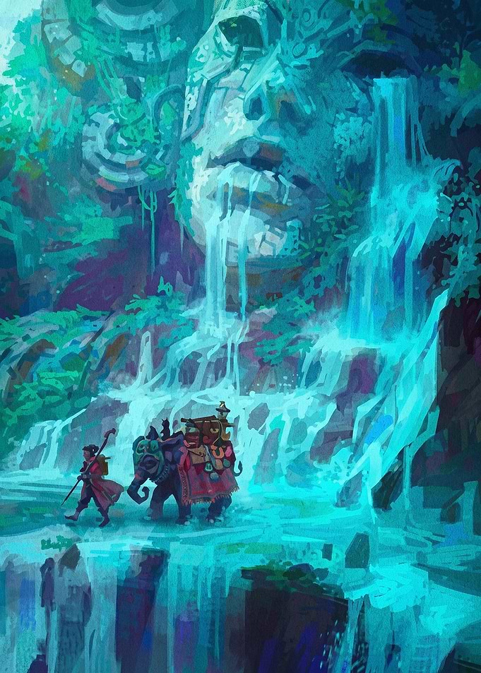 Jungle Ruin Waterfall Adventure