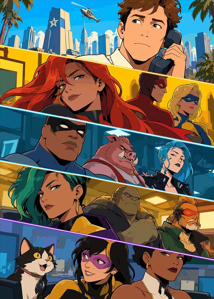 Dispatch Series Character Collage