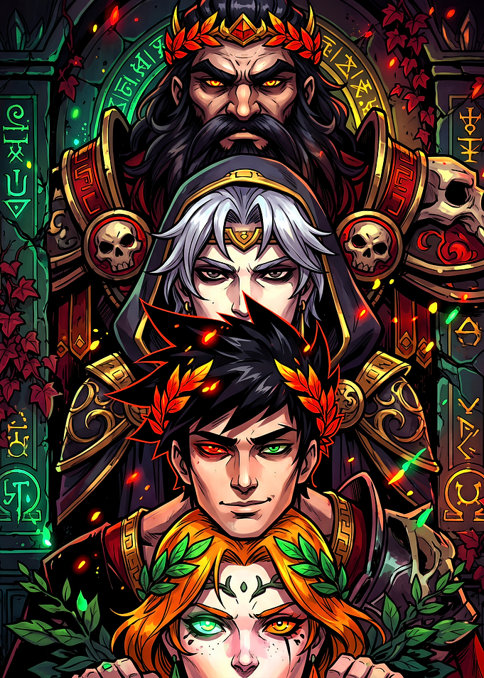 Hades Game Character Portrait Stack