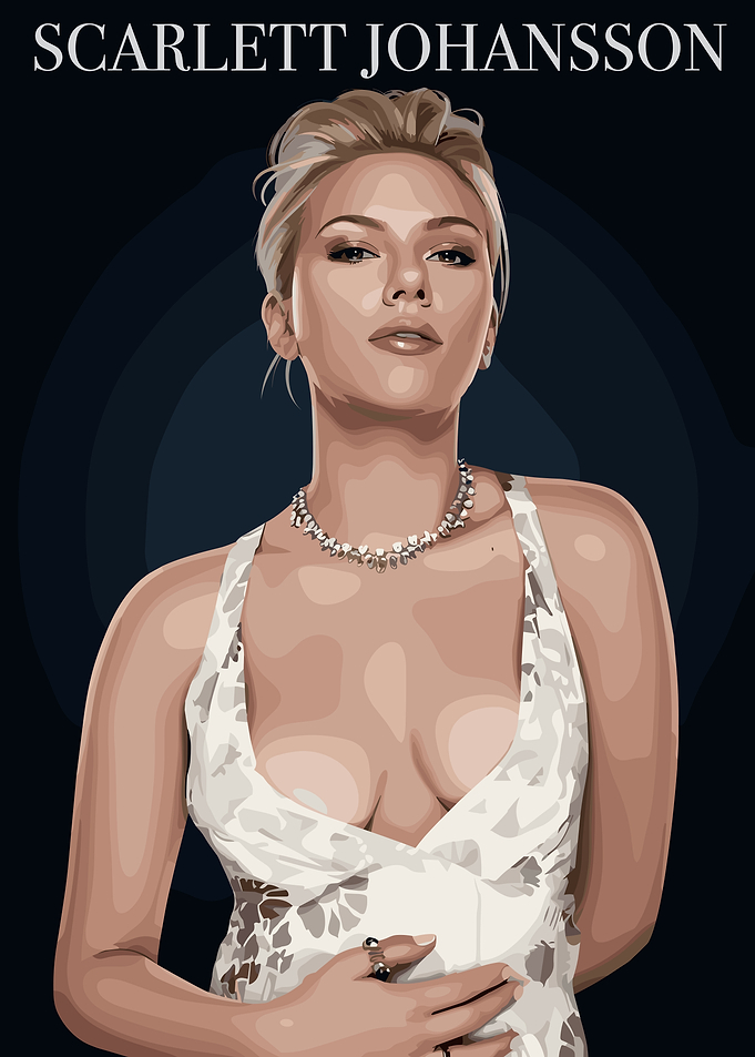 Scarlett Johansson Digital Portrait