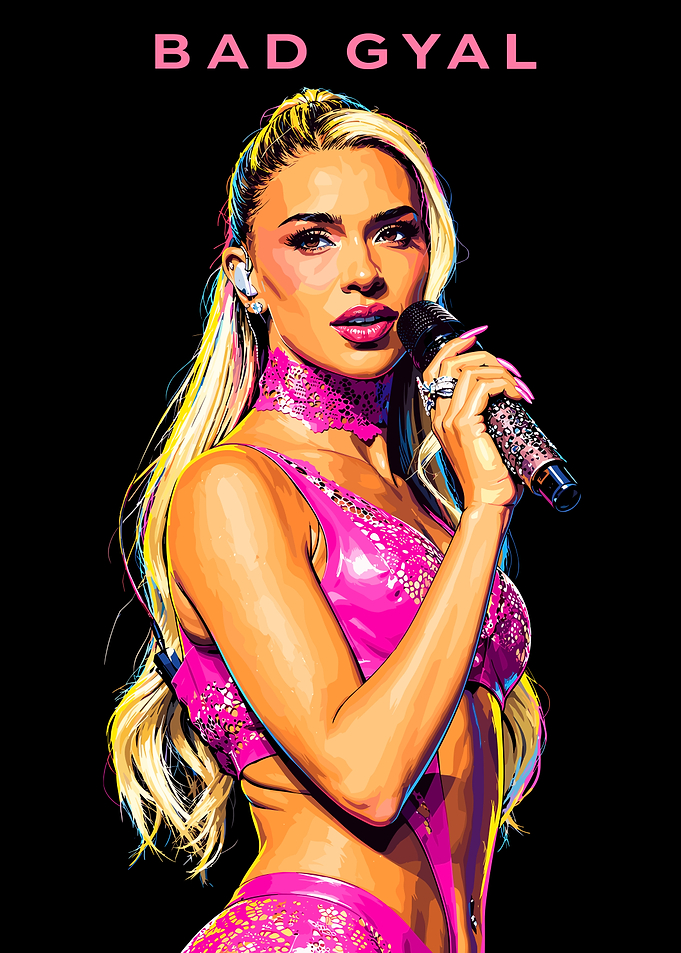Bad Gyal Pop Art Portrait