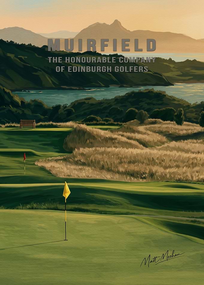 Muirfield Golf Course Vintage Poster