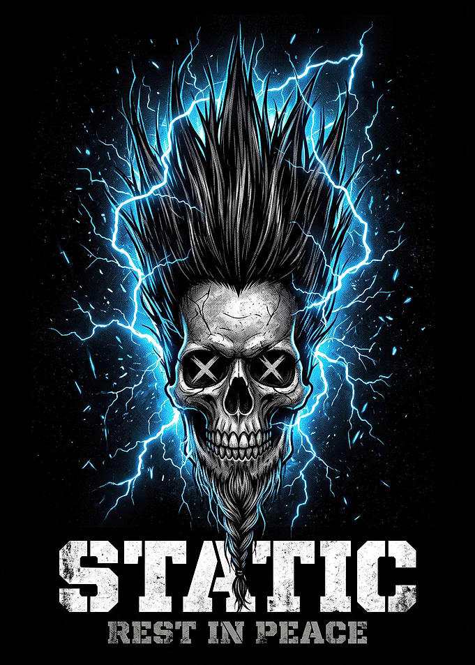 Static-X Wayne Static Skull Tribute