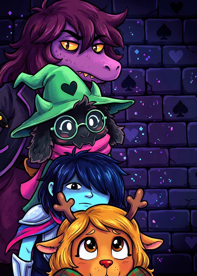 Deltarune Characters Stacked Portrait
