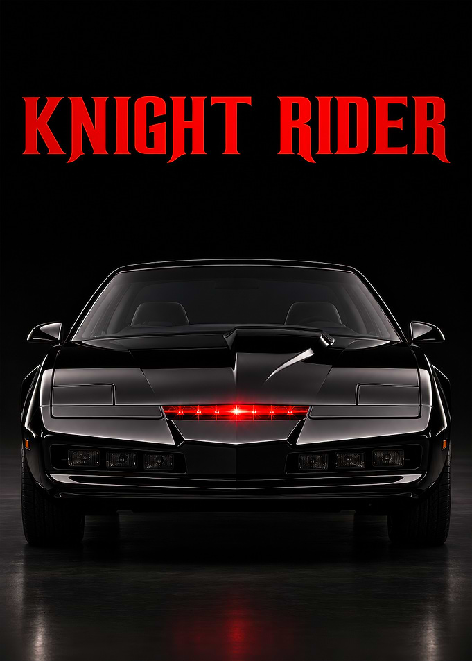 Knight Rider KITT Car Poster