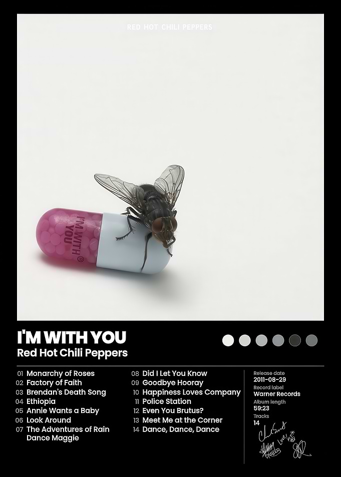 Red Hot Chili Peppers I'm With You Poster