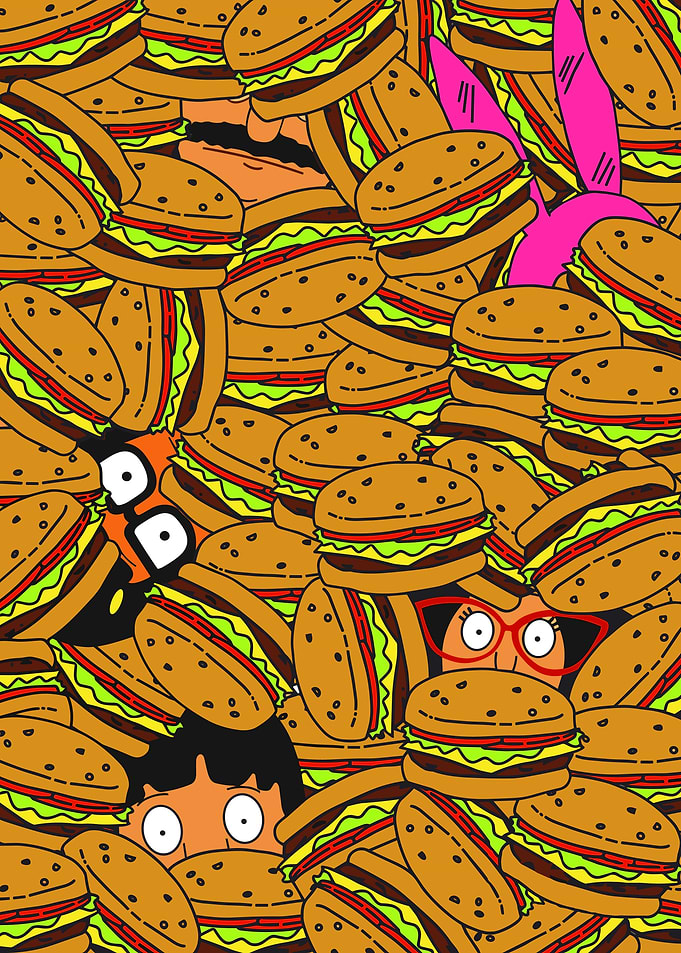Bob's Burgers Family Hidden in Burgers