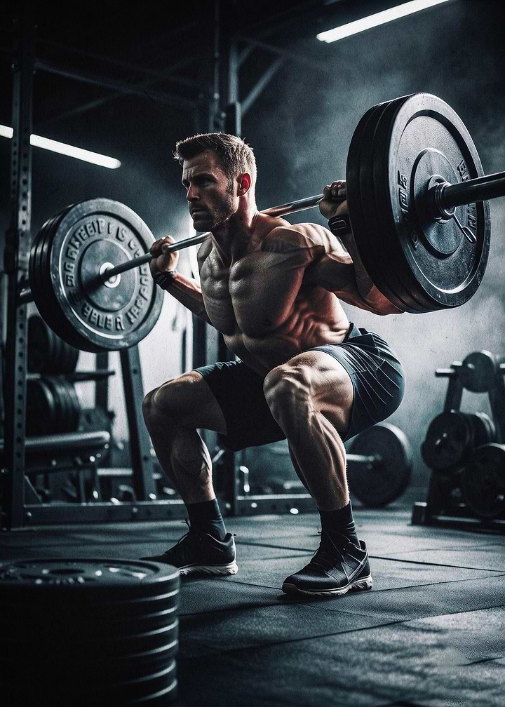 Gym Squat Workout Fitness Poster