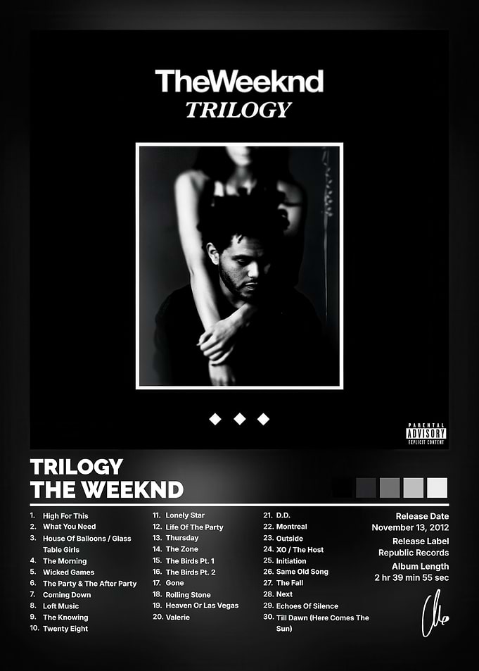 The Weeknd Trilogy Album Poster