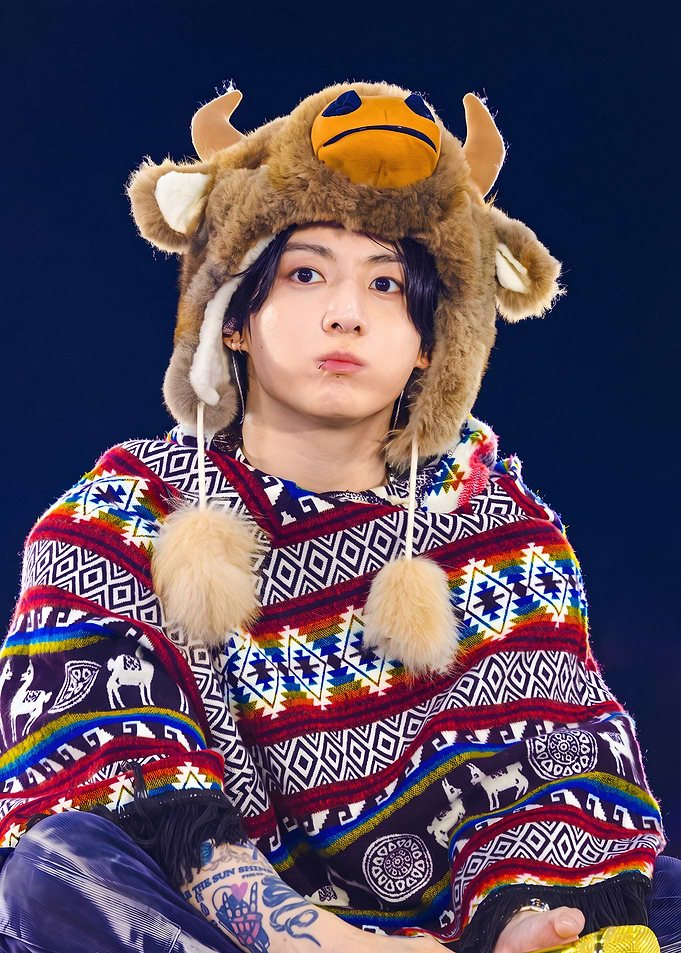 Jung Kook Wearing a Bull Hat