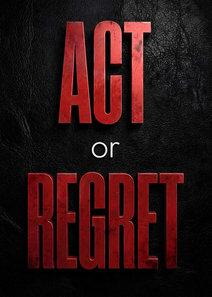 Act or Regret Motivational Poster