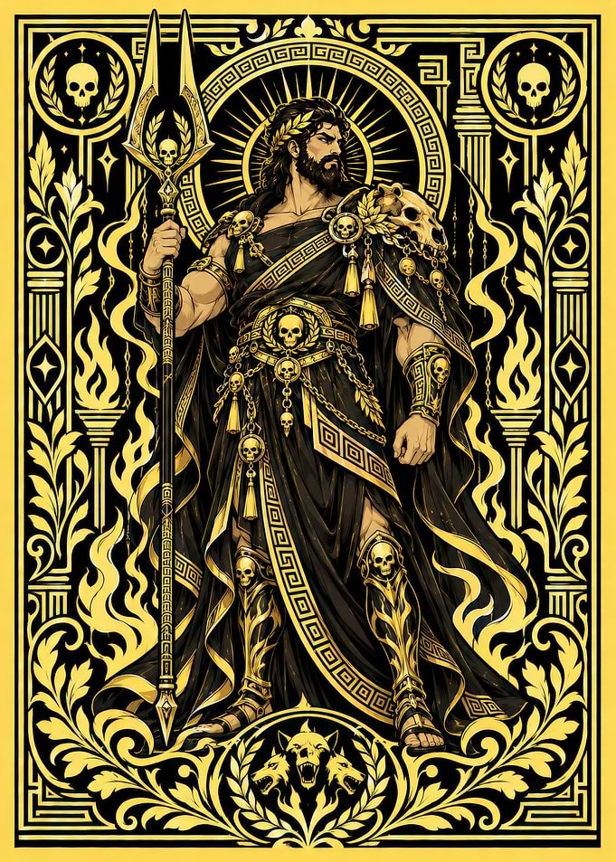 Hades God of the Underworld Illustration