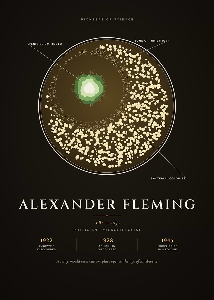 Alexander Fleming Penicillin Petri Dish Discovery