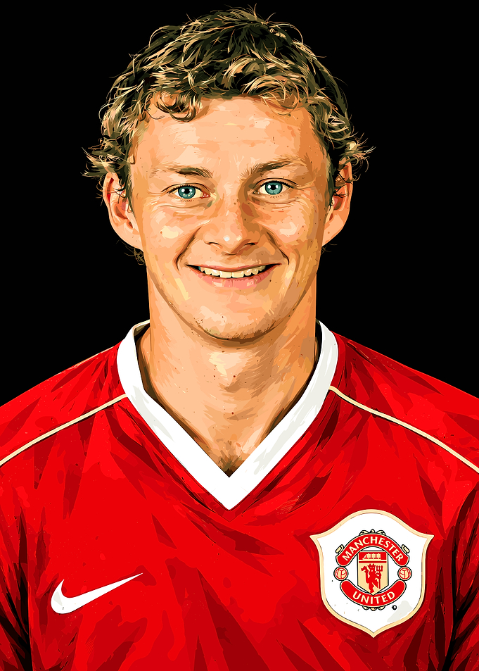 Ole Gunnar Solskjær Manchester United Portrait