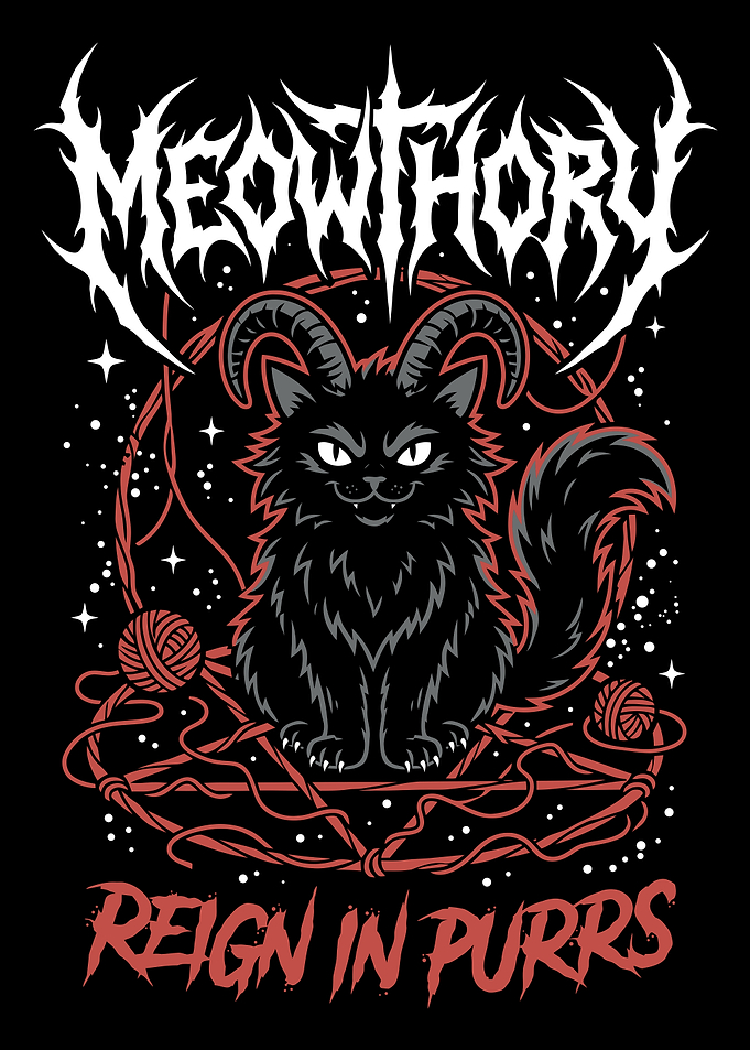Meowthory Reign in Purrs Metal Cat