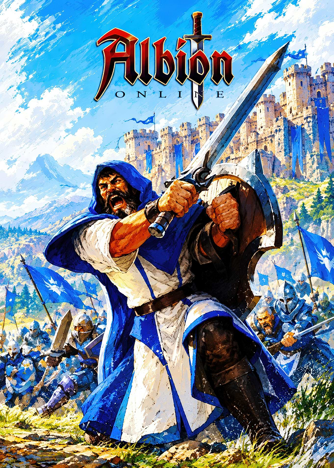 Albion Online Fantasy Battle Poster