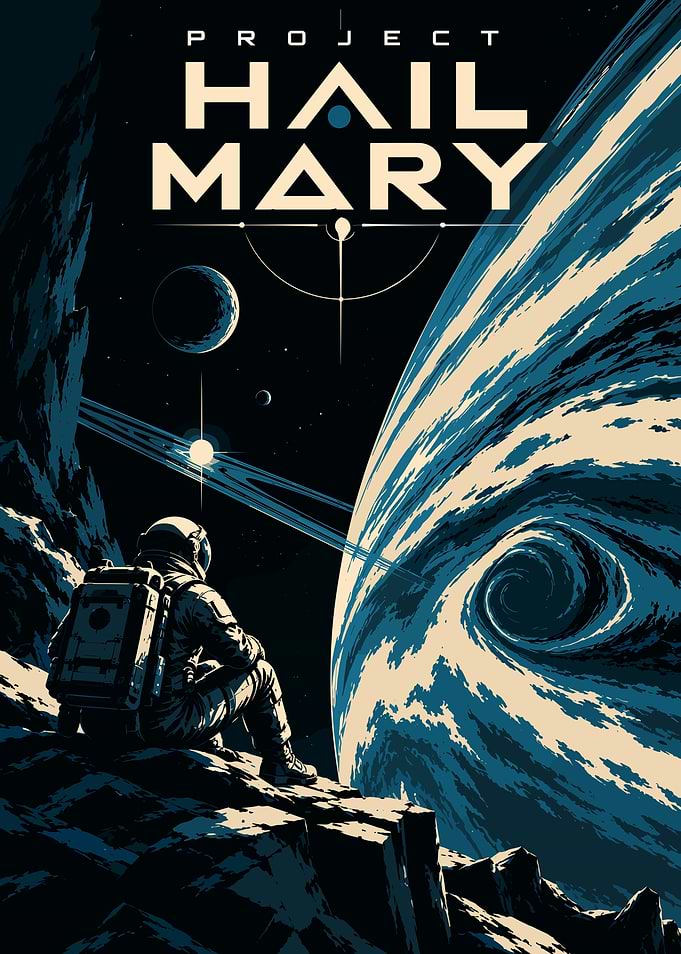 Project Hail Mary Space Poster