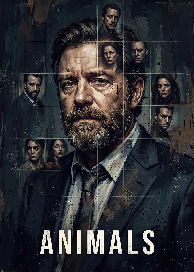 Animals Movie Poster Style Artwork