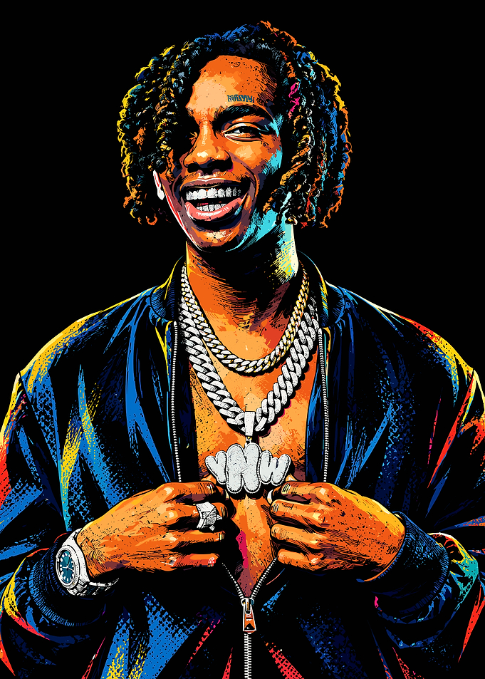 YNW Melly Pop Art Portrait