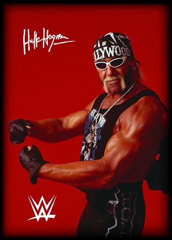 Hollywood Hulk Hogan Flexes