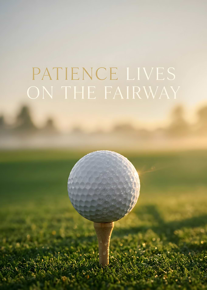 Patience Lives on the Fairway Golf Motivation