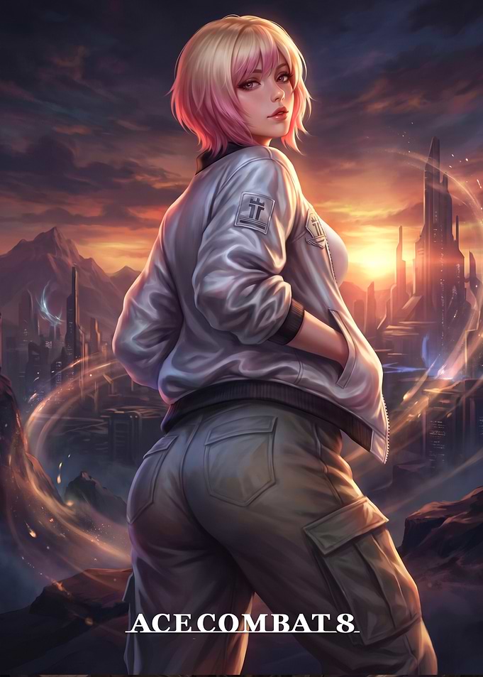 Fighter pilot Futuristic Character Art