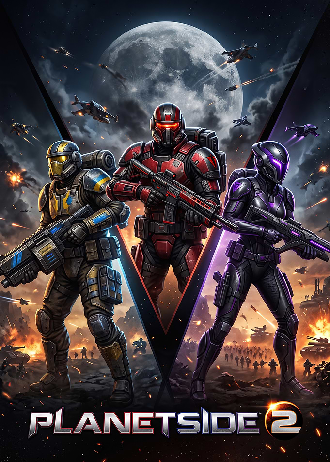 PlanetSide 2 Faction Soldiers Poster