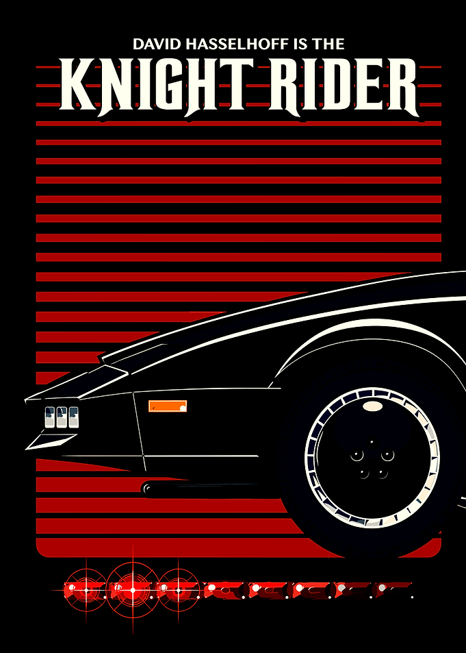 Knight Rider KITT Minimalist Poster