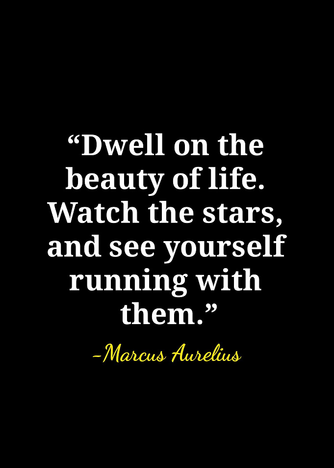Marcus Aurelius Inspirational Quote Poster