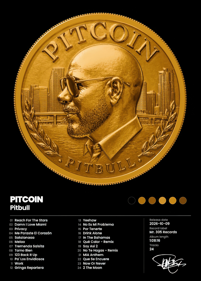 Pitbull Pitcoin Album Cover Art
