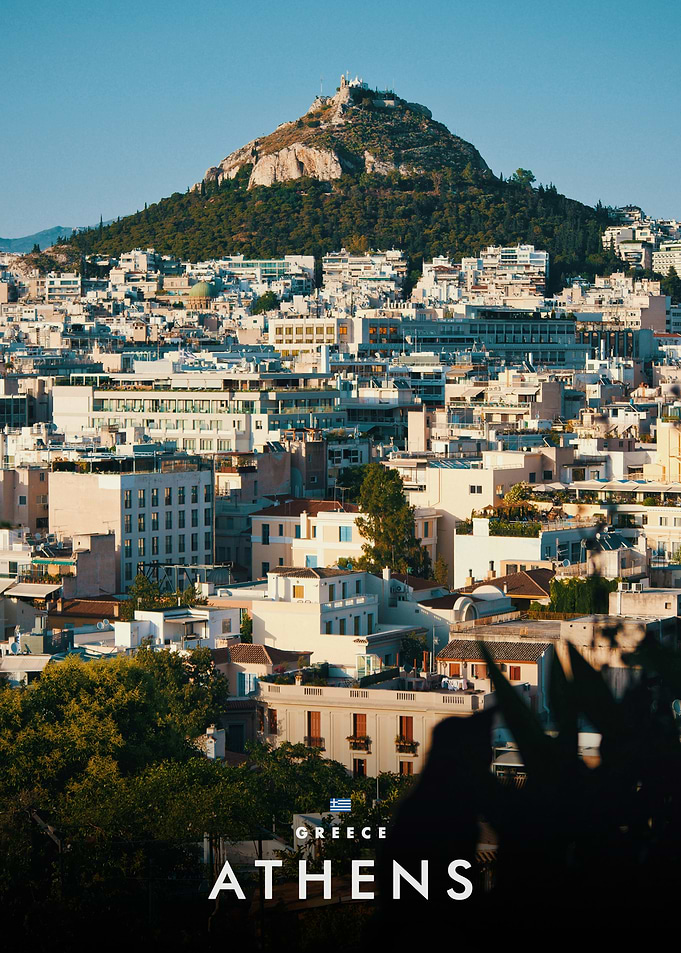 Athens Cityscape with Mount Lycabettus