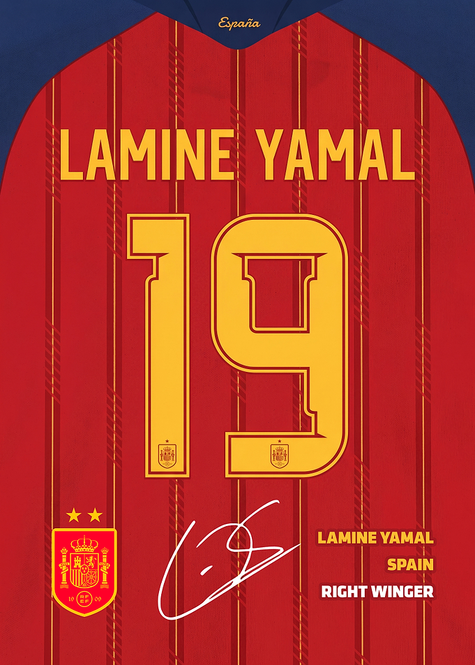 Lamine Yamal Soccer Jersey