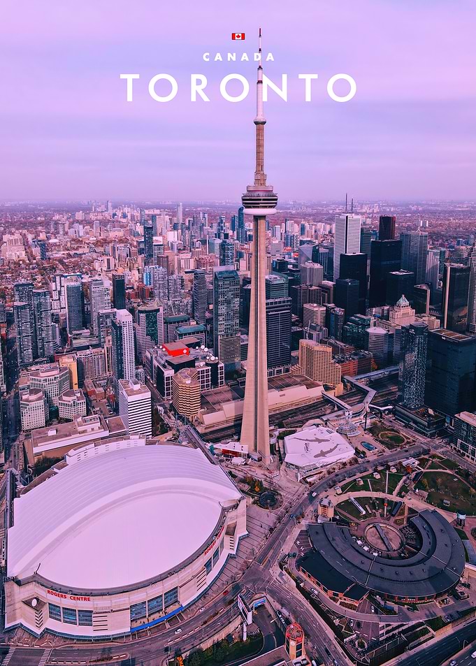 Toronto Skyline with CN Tower