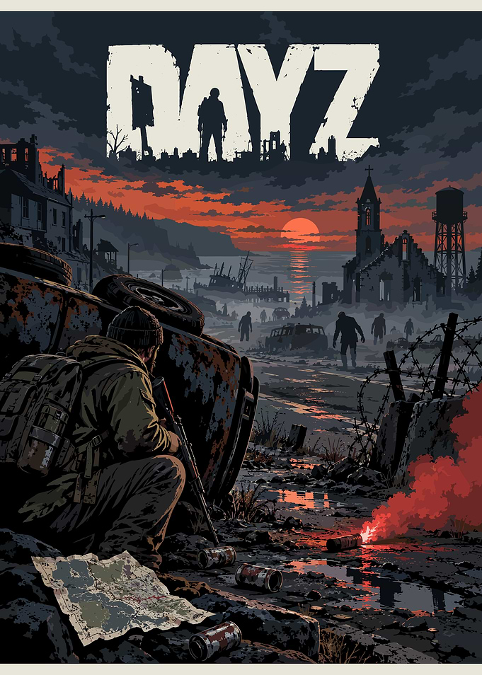 DayZ Post-Apocalyptic Survival Poster