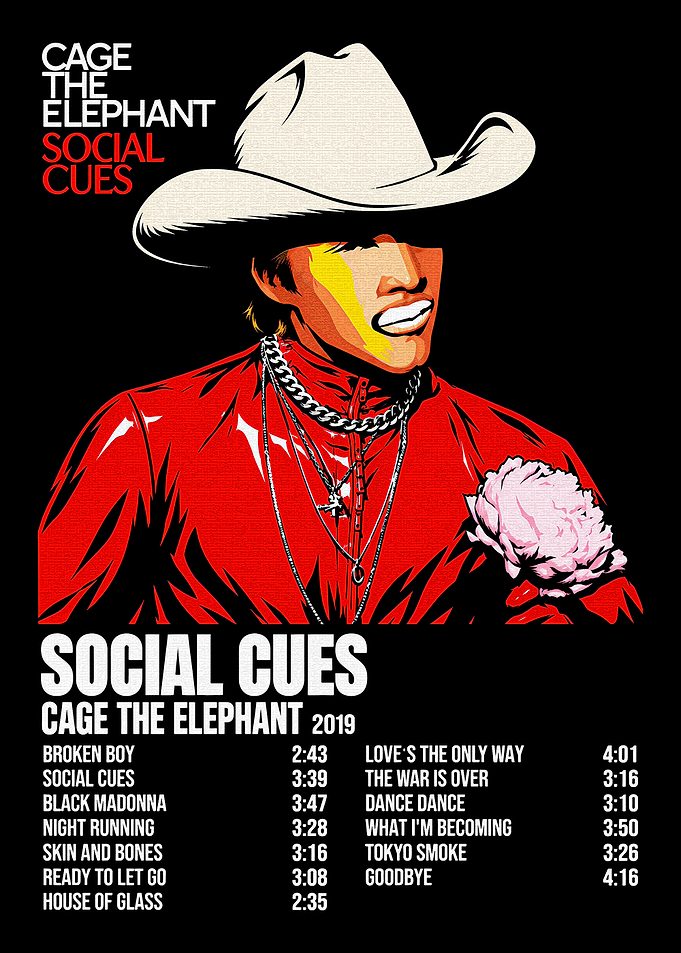 Cage the Elephant Social Cues Poster