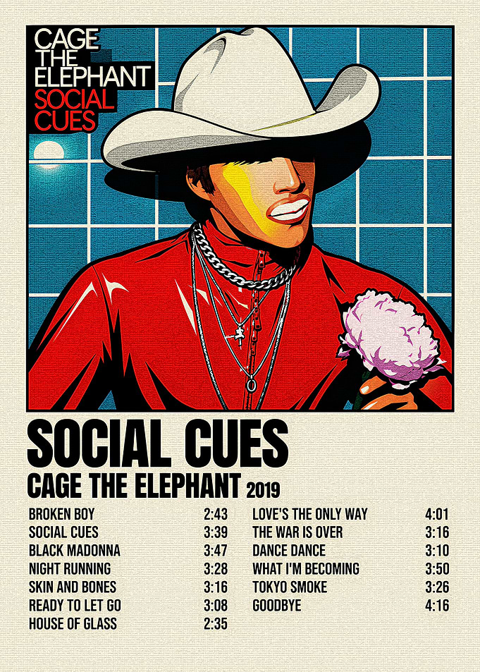 Cage the Elephant Social Cues Poster