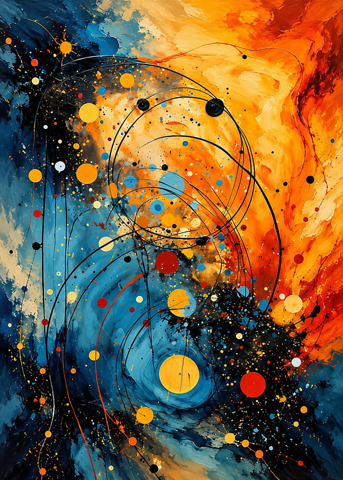 Abstract Cosmic Energy Painting
