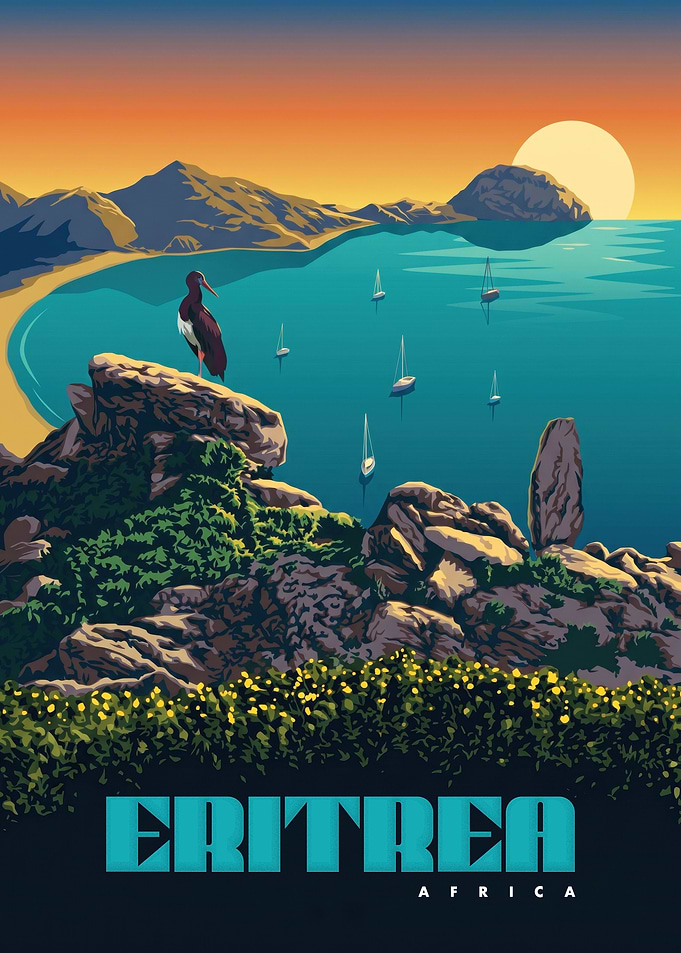 Eritrea Africa Travel Poster
