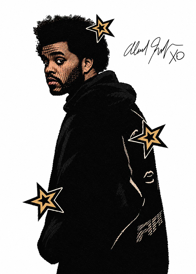 The Weeknd Portrait Illustration