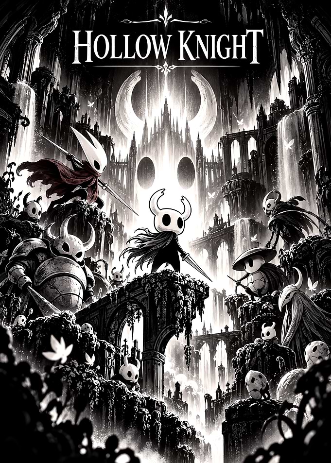 Hollow Knight Game Poster Art