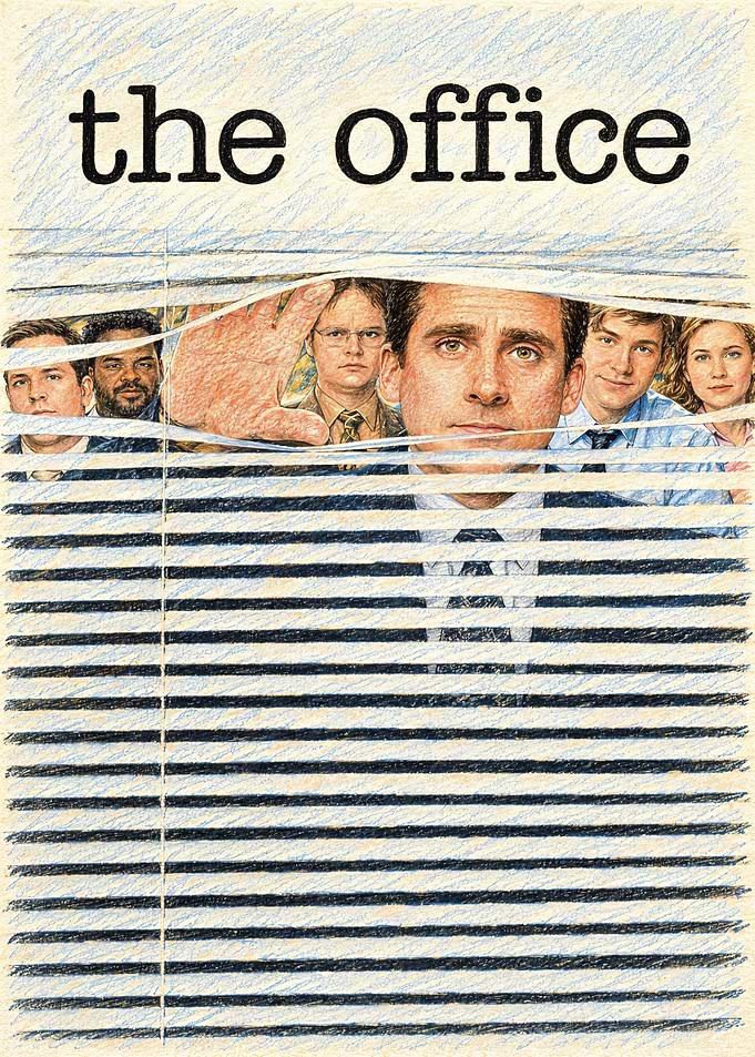 The Office Cast Pencil Sketch Poster