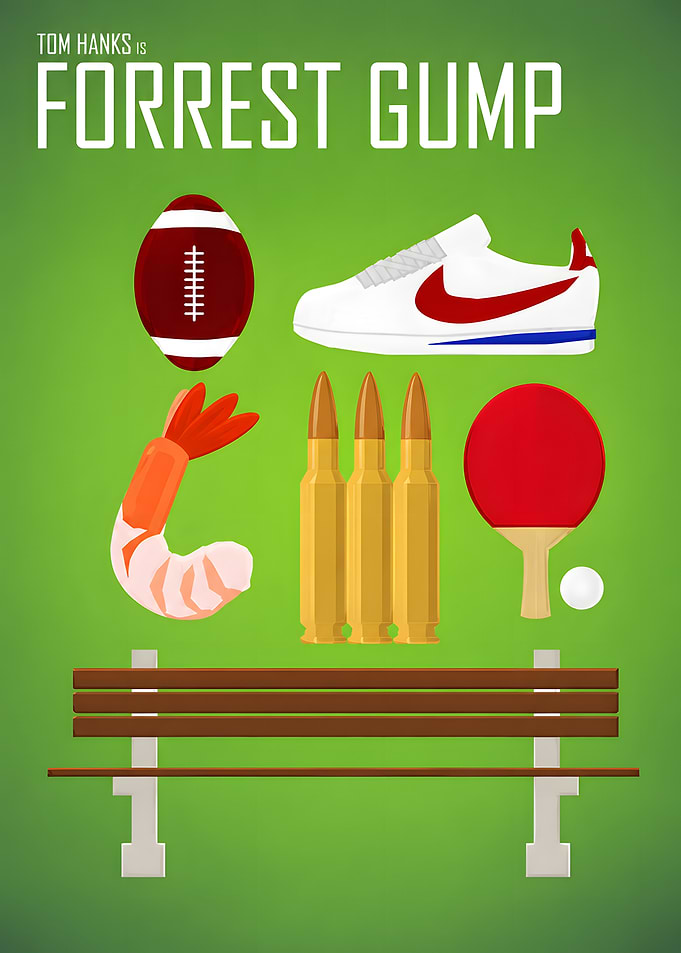 Forrest Gump Minimalist Movie Poster