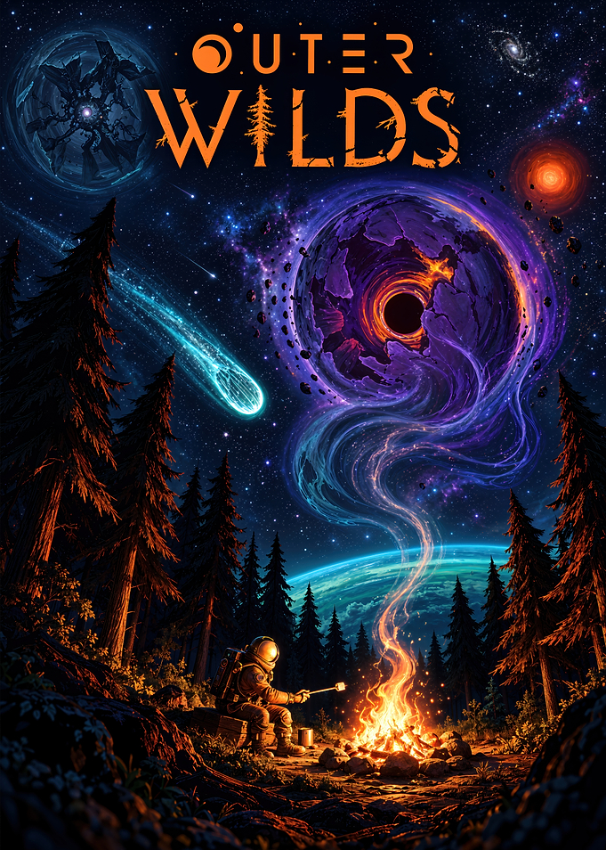 Outer Wilds Astronaut Campfire