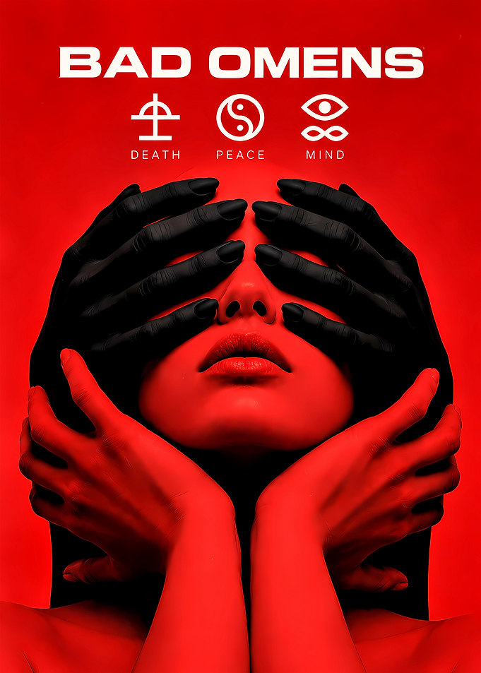 Bad Omens Red Aesthetic Poster