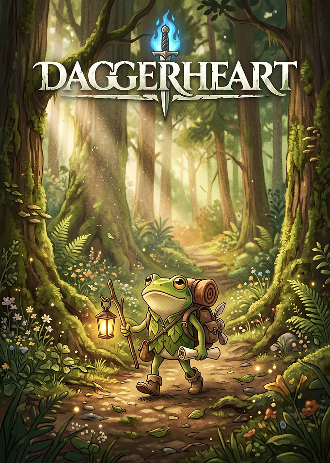 Daggerheart Frog Adventurer in Forest