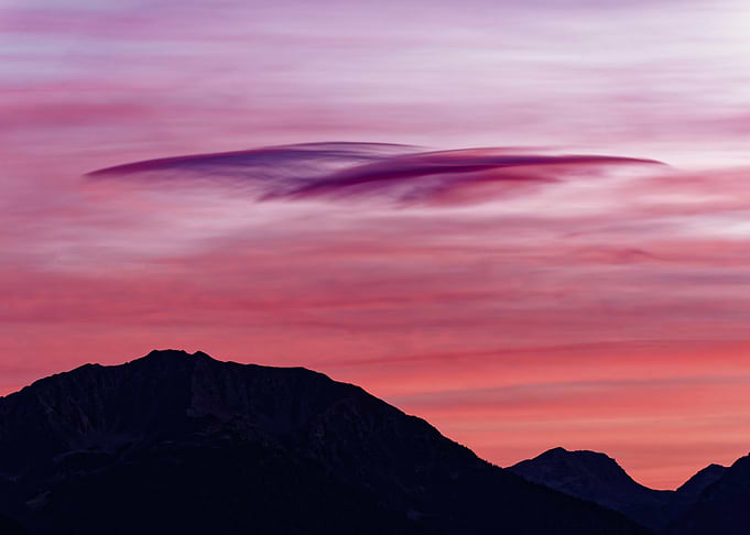 Lenticular Clouds over South Tyrol