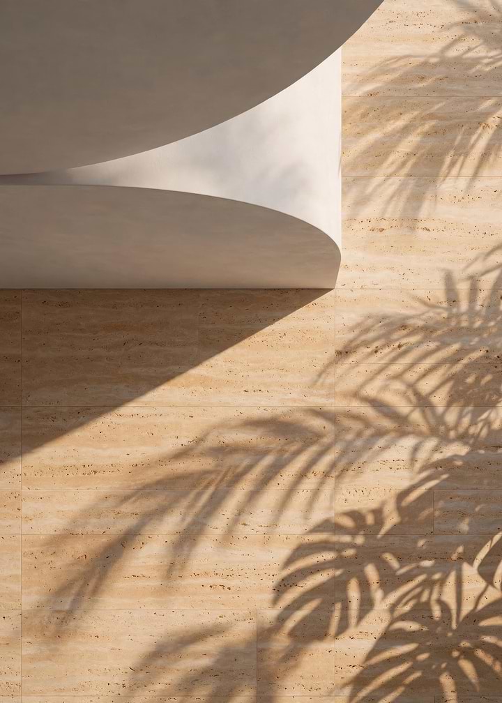 Balearic Travertine Curved Crown