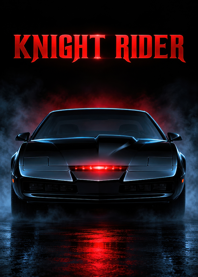 Knight Rider KITT Car Poster